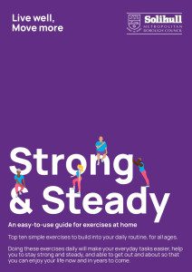 The front cover of the Strong & Steady exercise guide