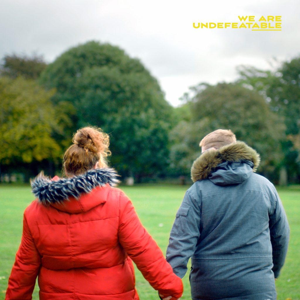 Hannah Walking Outside - from the We Are Undefeatable Campaign