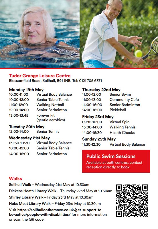 Active for Life Page 1 timetable
