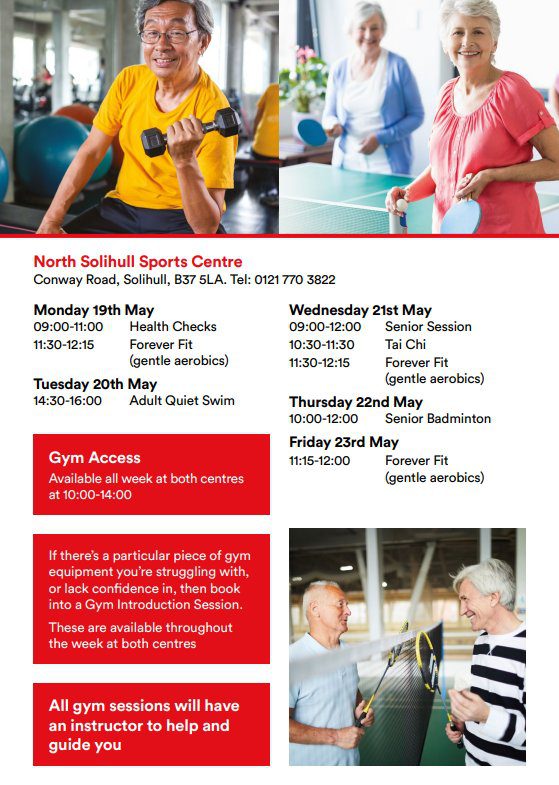 Active for Life Page 2 timetable