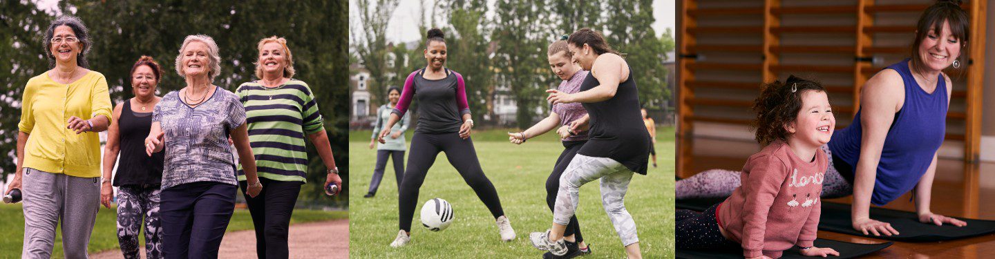 women being active